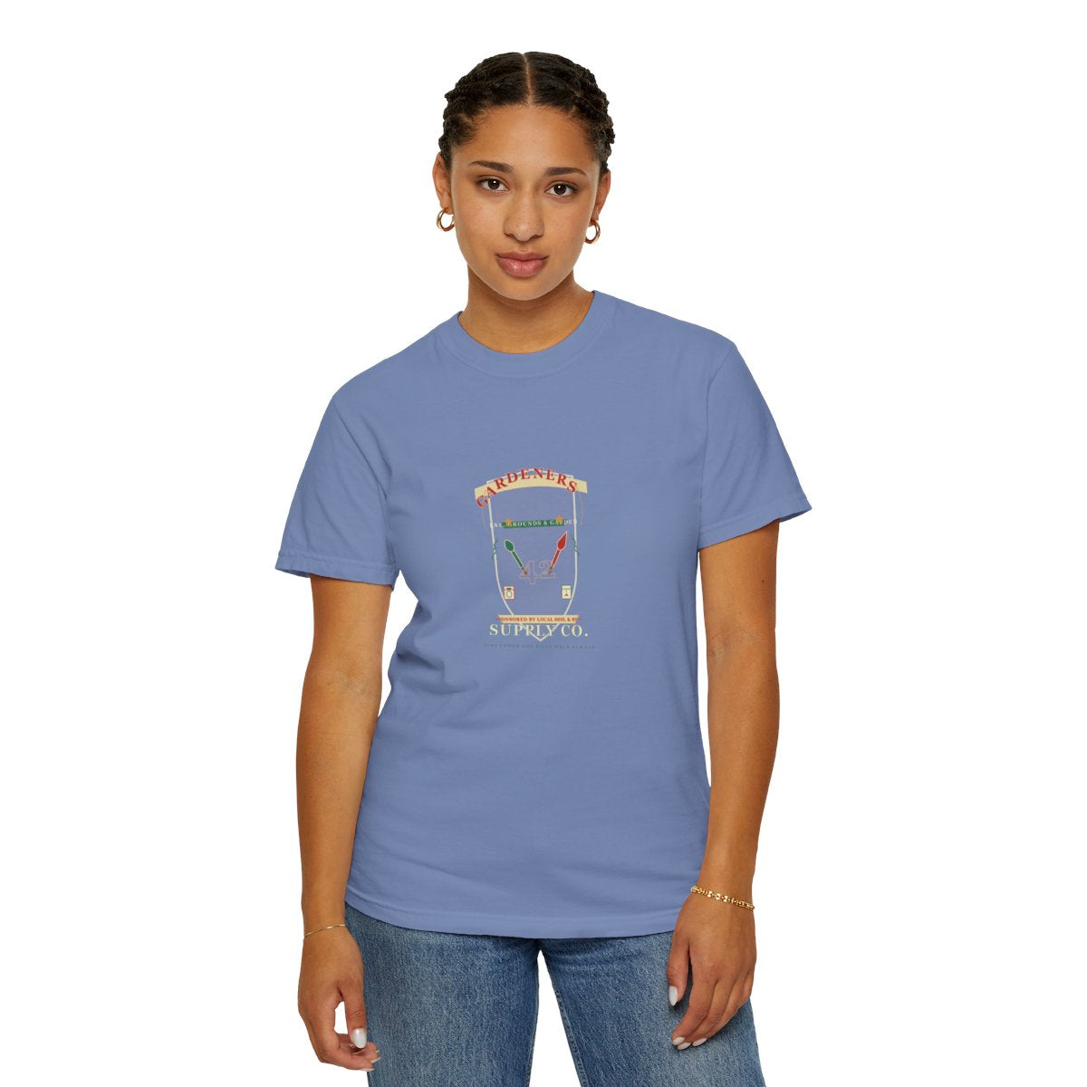 Gardener Supply Co. T-Shirt | Rec League Crest Gardener Tee | Gift for Gardeners - Washed Denim