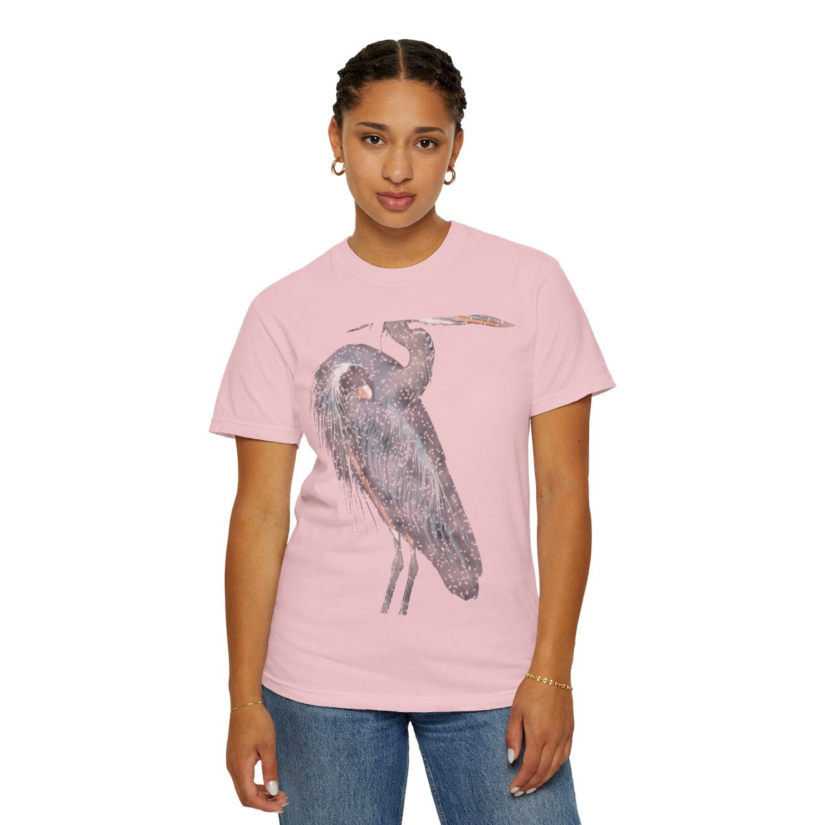 Great Blue Heron, Plate 211 Tee - Blossom