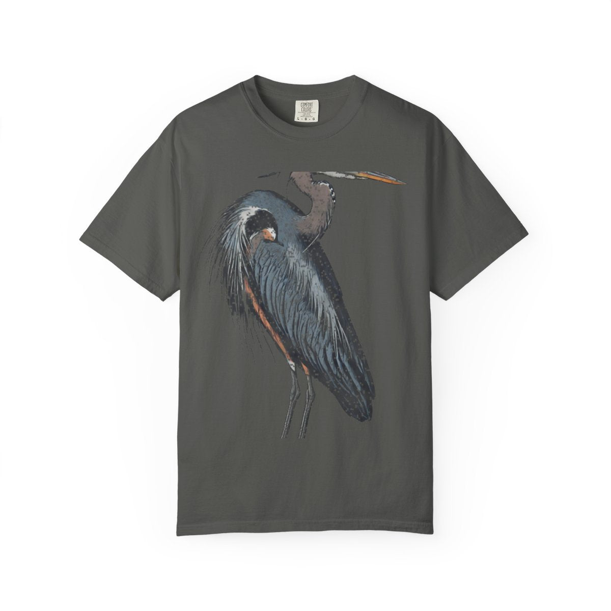 Great Blue Heron, Plate 211 Tee - Pepper