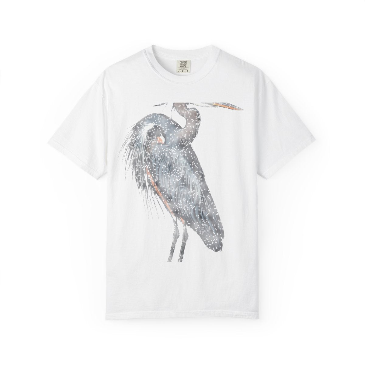 Great Blue Heron, Plate 211 Tee - White