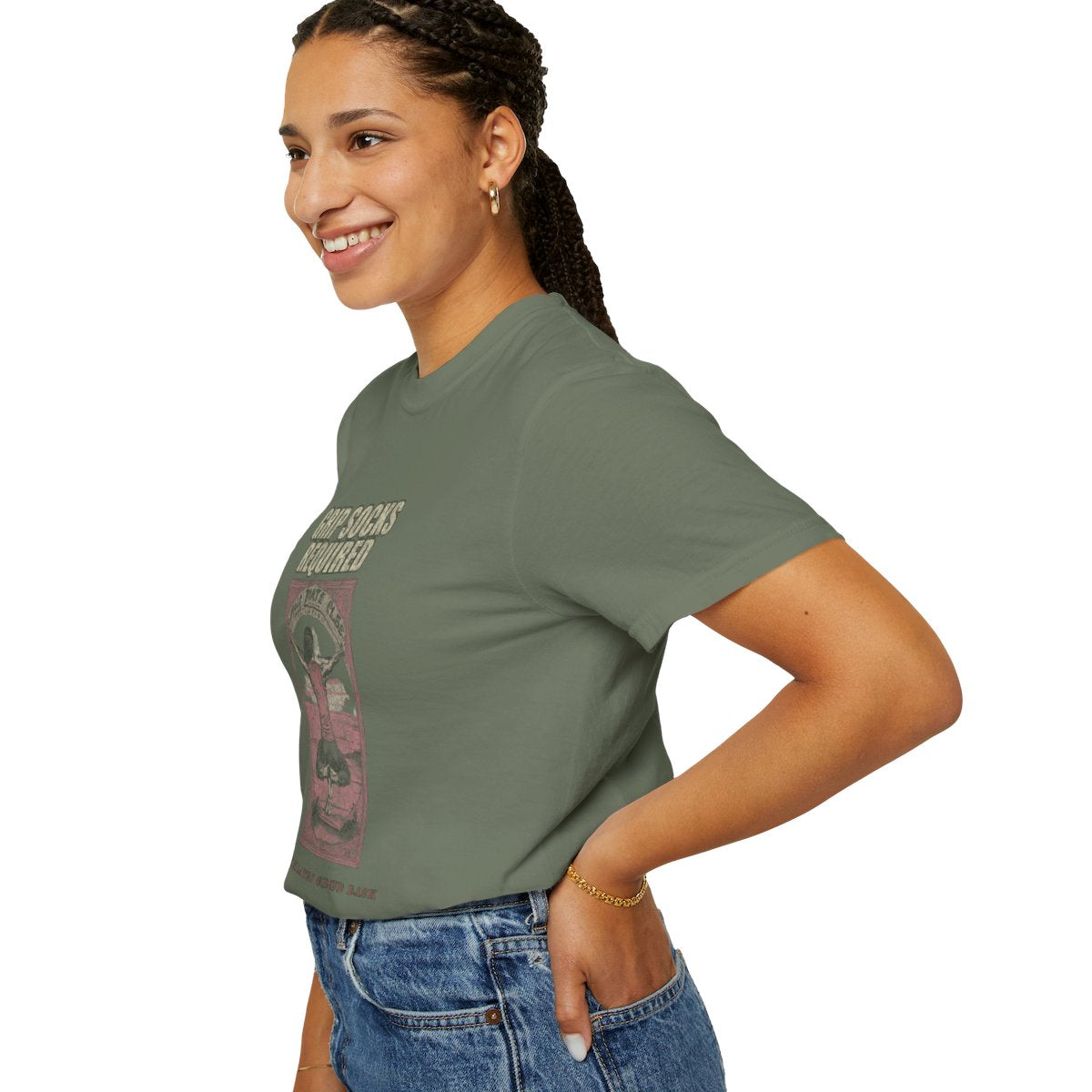 Grip Socks Required Tee - Moss