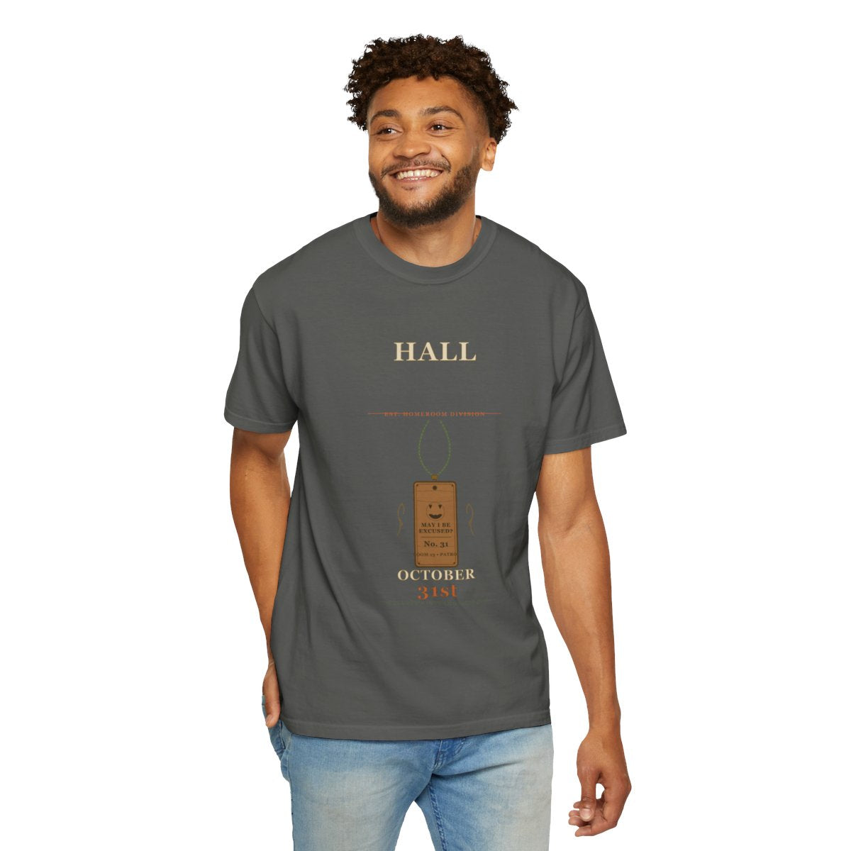 Hall Monitor, October 31st Tee - Pepper