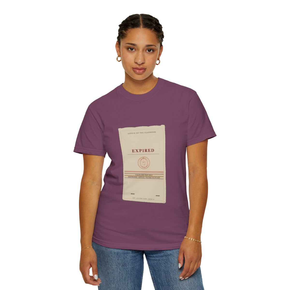 Hall Pass Expired 1987 Tee - Berry