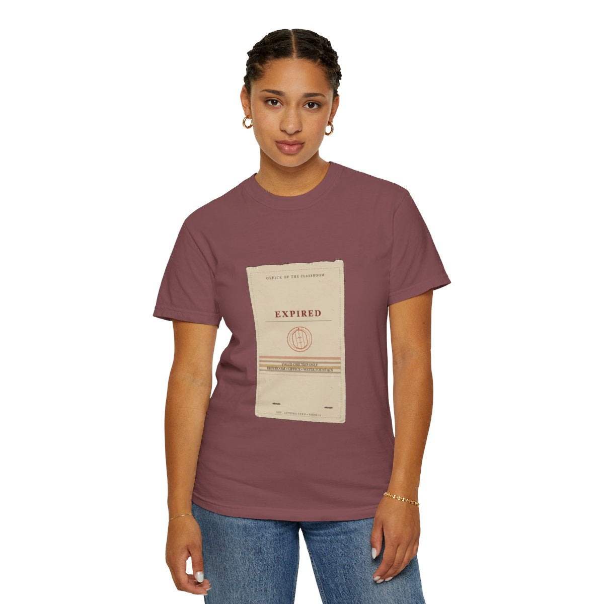 Hall Pass Expired 1987 Tee - Brick