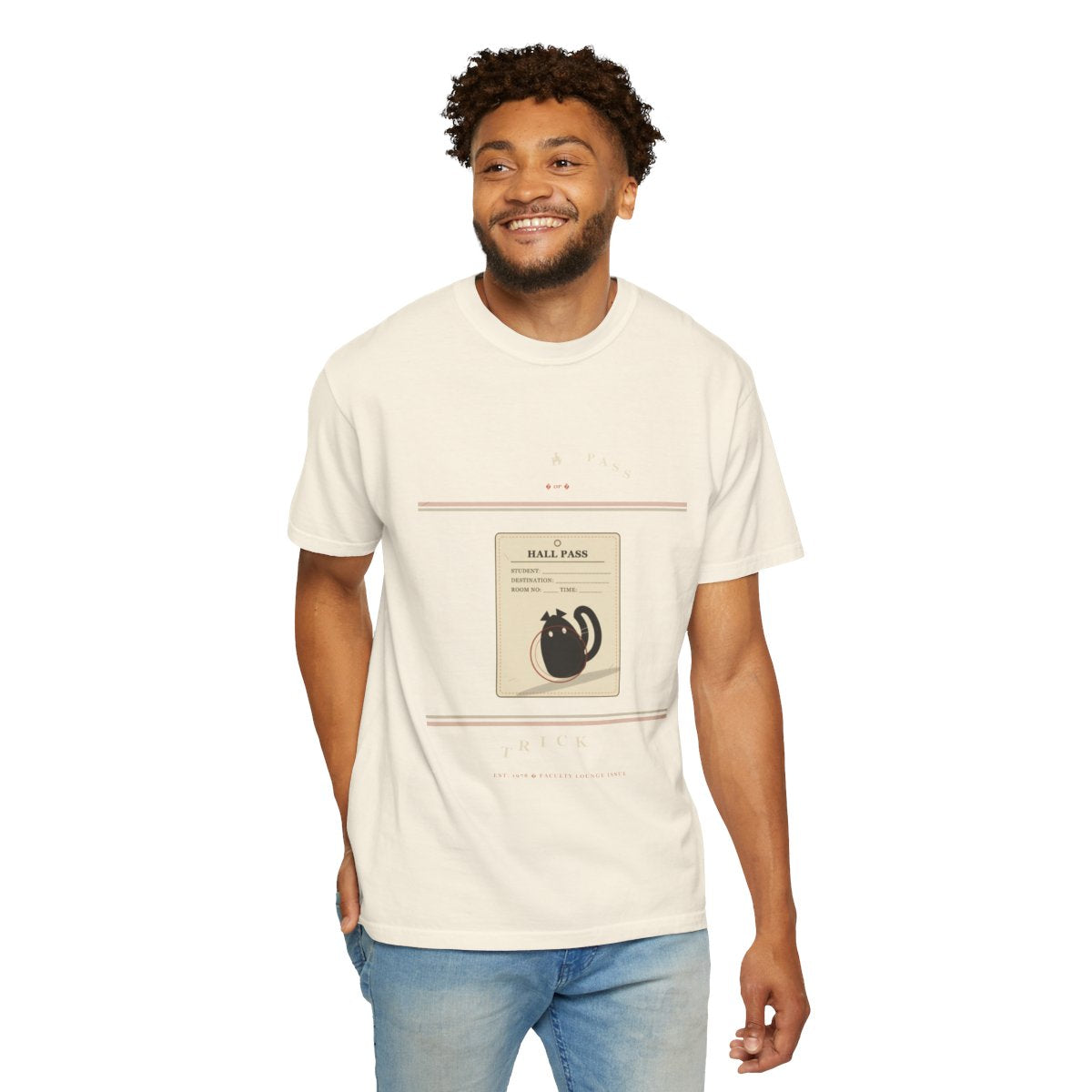 Hall Pass Or Trick Tee - Ivory