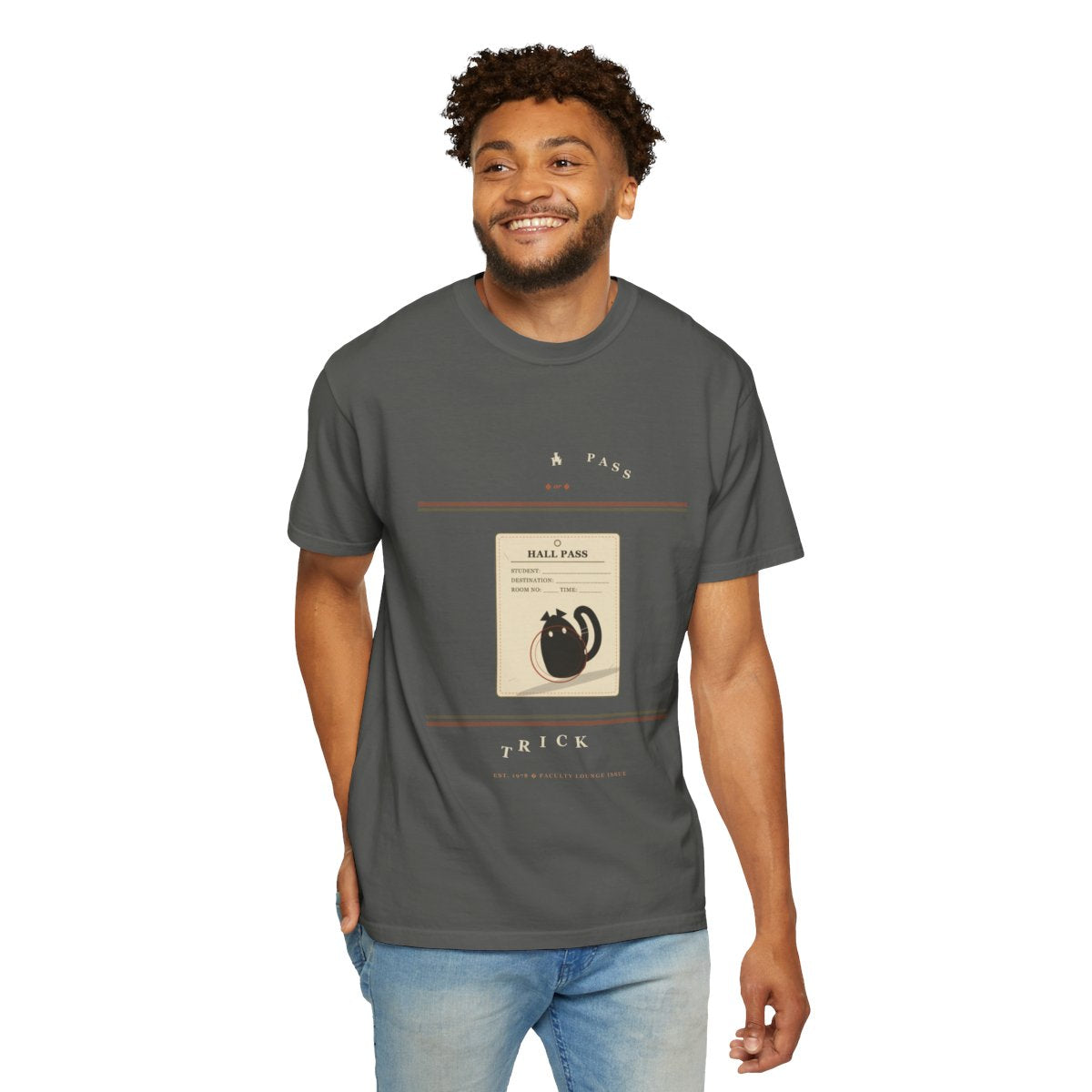 Hall Pass Or Trick Tee - Pepper