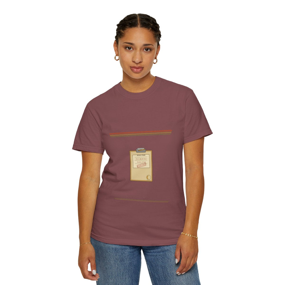 Hallway Duty, Full Moon Tee - Brick