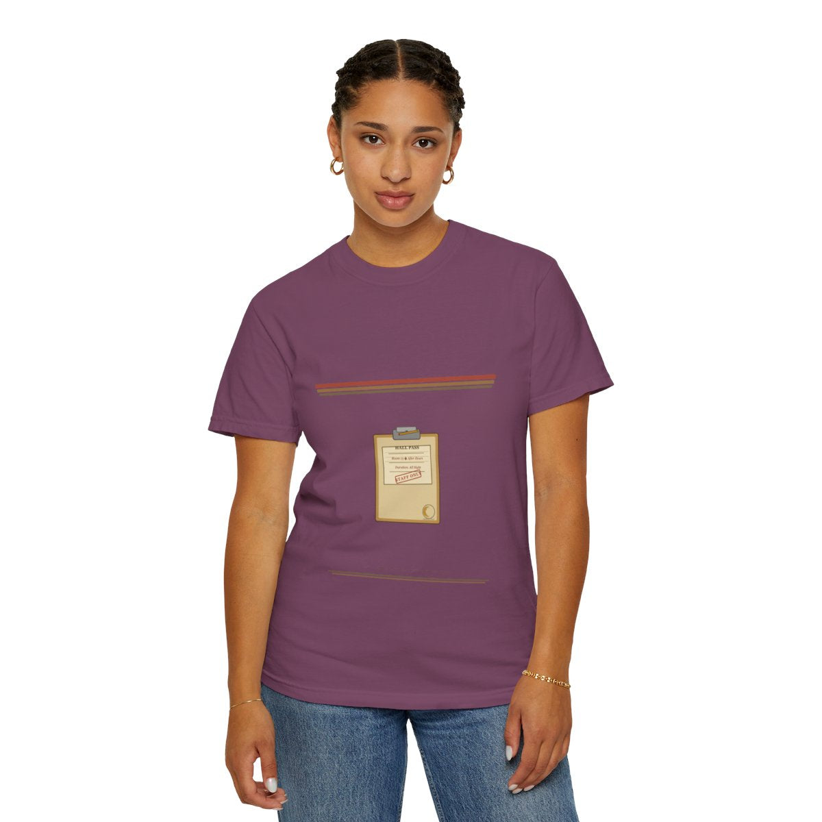 Hallway Duty, Full Moon Tee - Berry