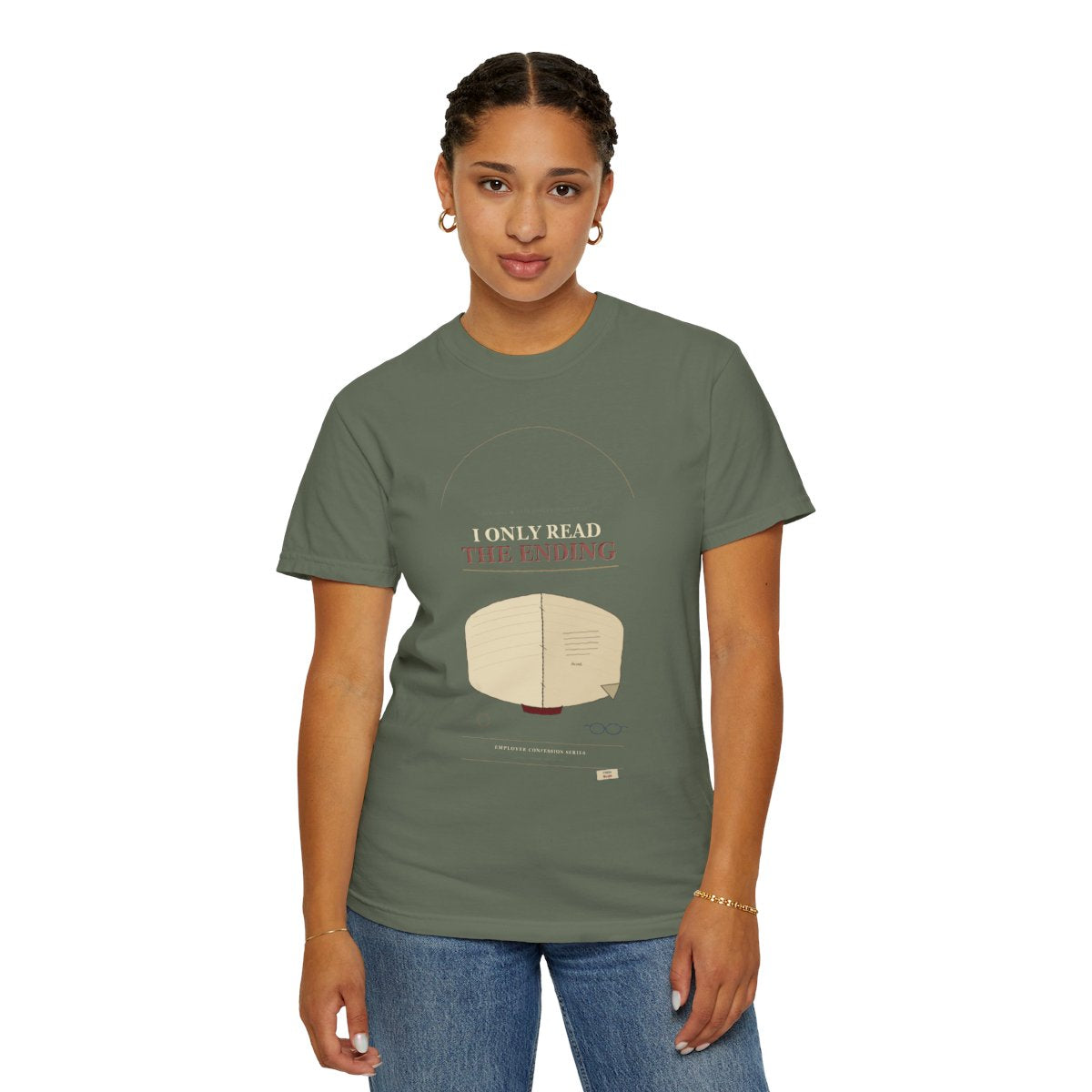 I Only Read The Ending Tee - Moss