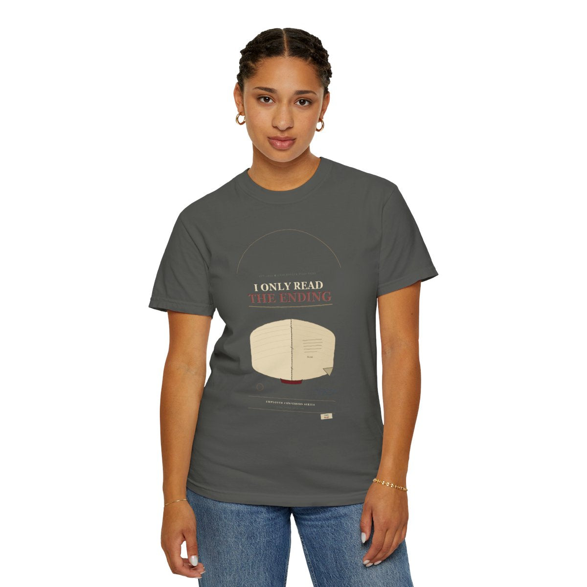 I Only Read The Ending Tee - Pepper