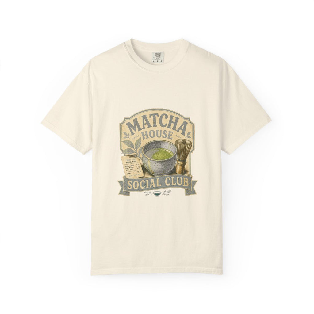Matcha House Social Club Tee in Ivory