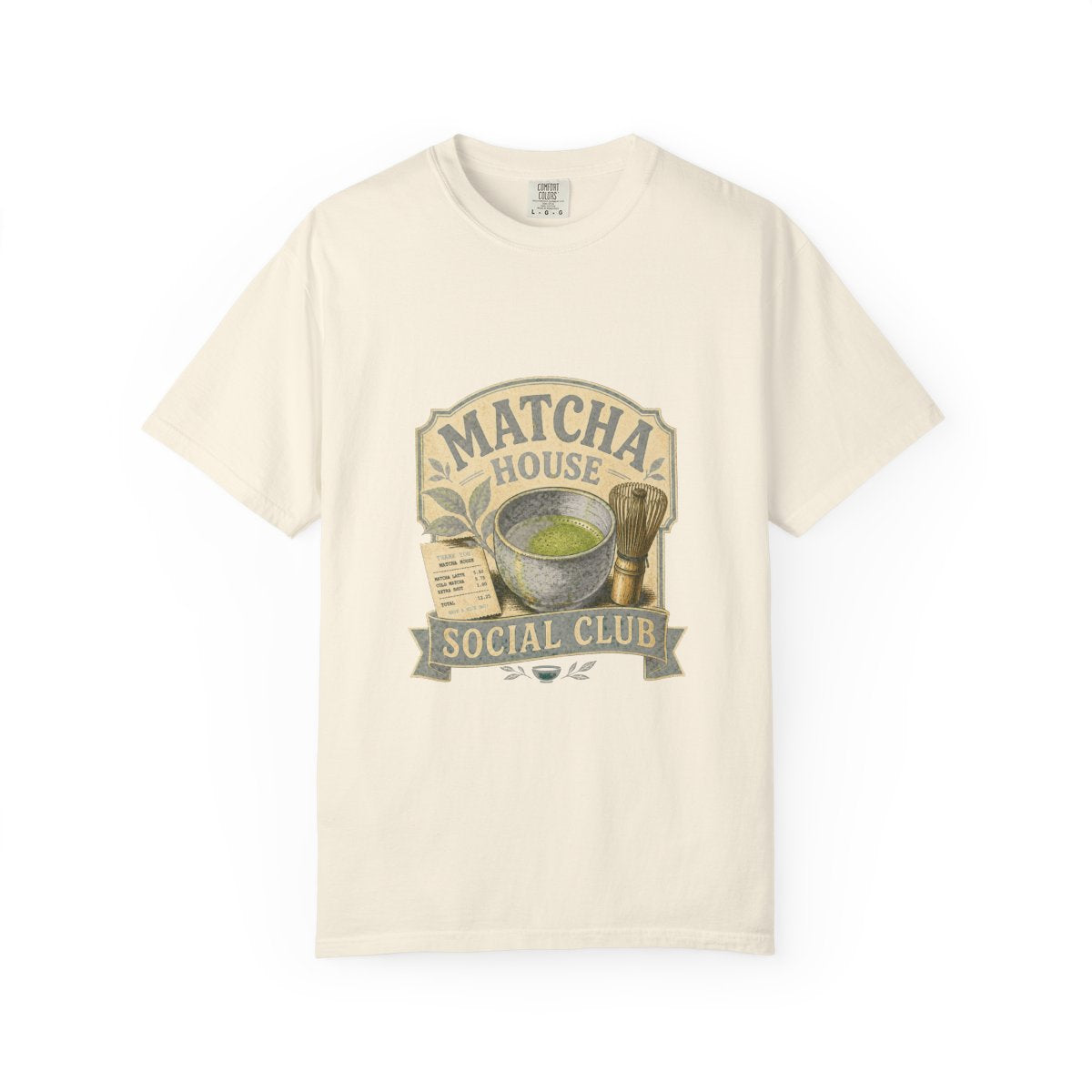 Matcha House Social Club Tee in Ivory