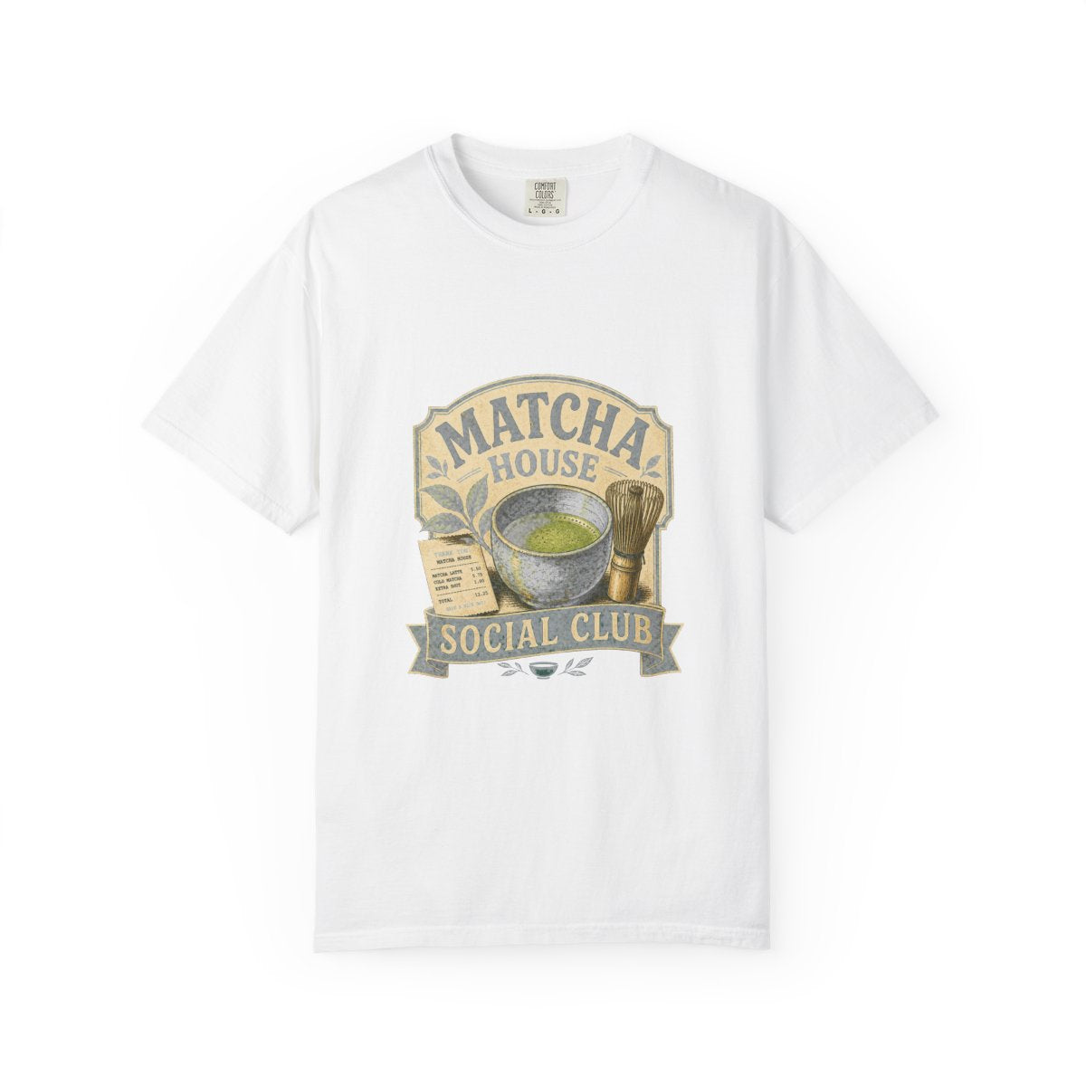 Matcha House Social Club Tee in White