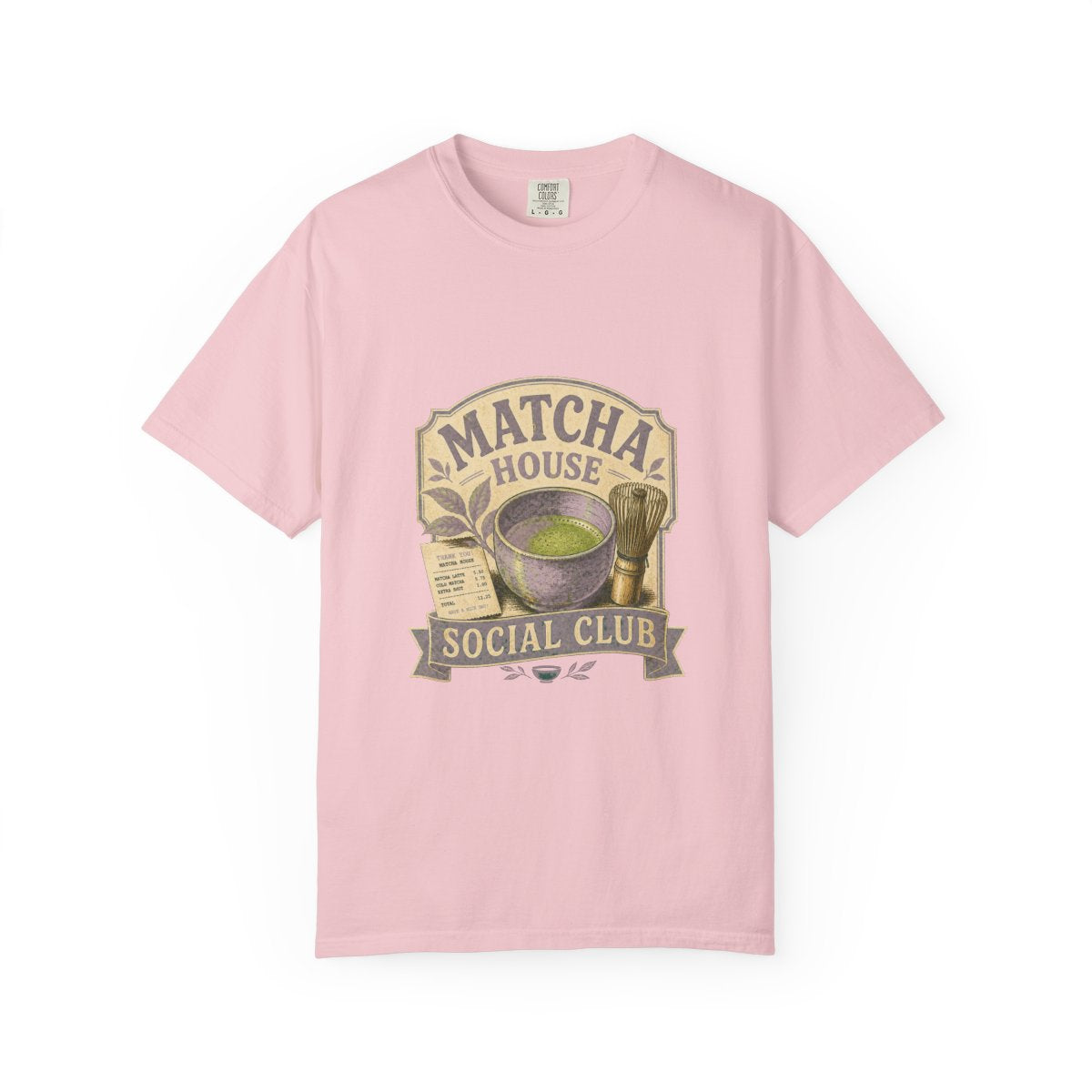 Matcha House Social Club Tee in Blossom
