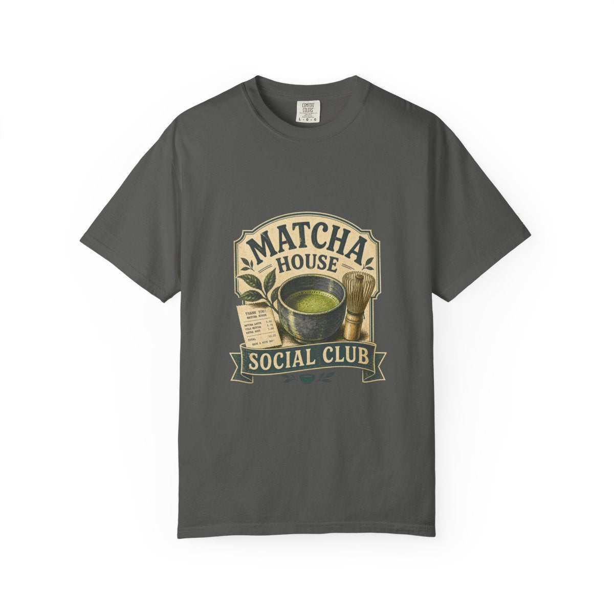 Matcha House Social Club Tee in Pepper