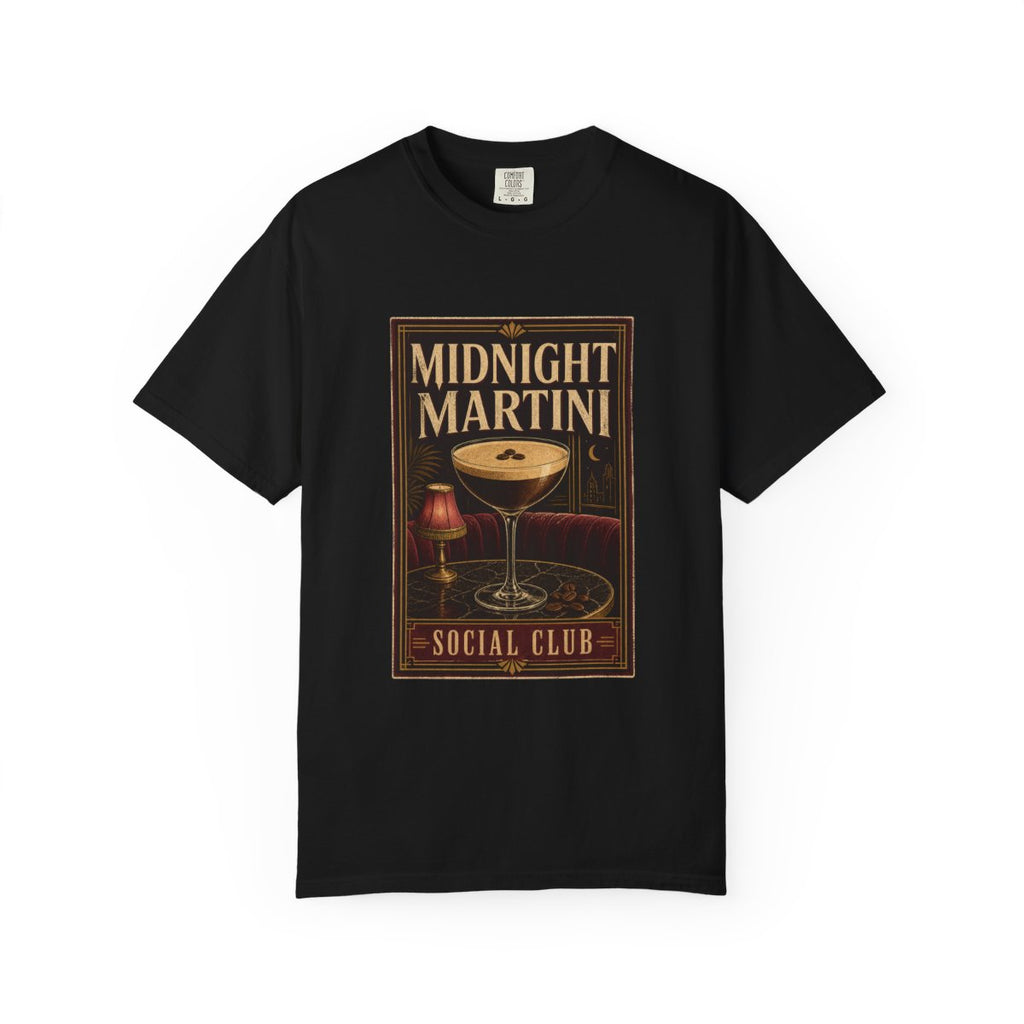 Midnight Martini Social Club Tee in Black