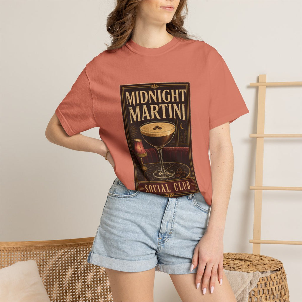 Midnight Martini Social Club Tee lifestyle mockup