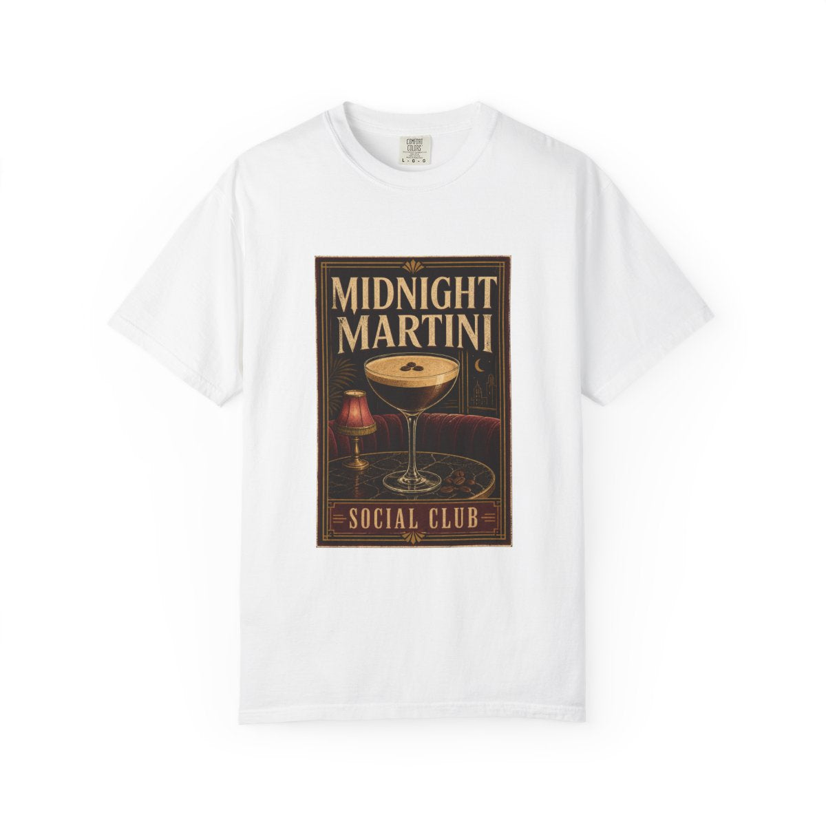 Midnight Martini Social Club Tee in White