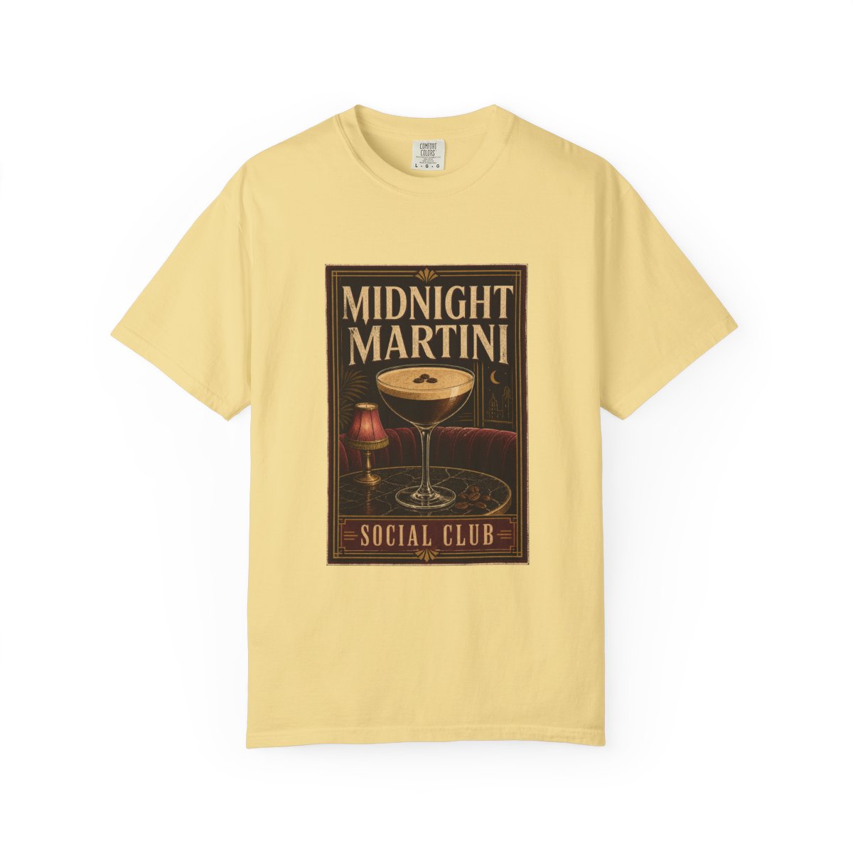 Midnight Martini Social Club Tee in Butter
