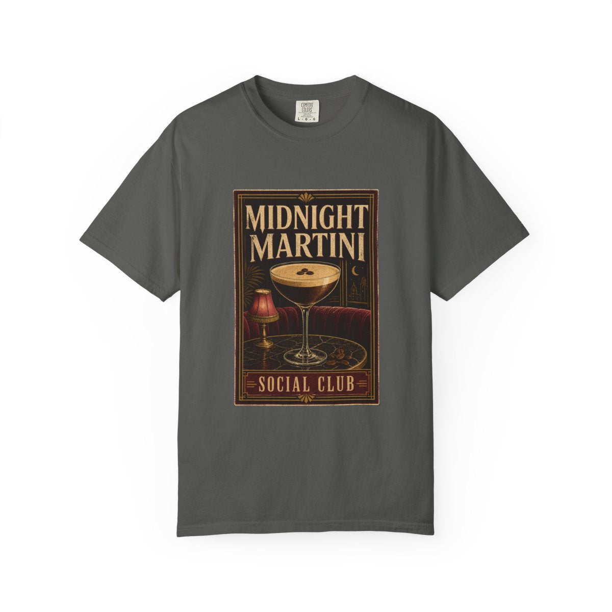 Midnight Martini Social Club Tee in Pepper