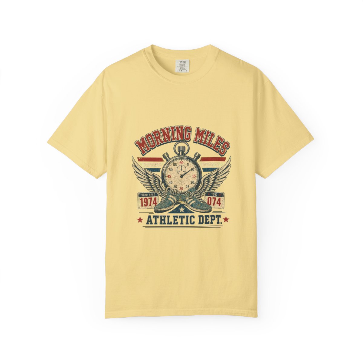 Morning Miles Athletic Dept Tee in Butter