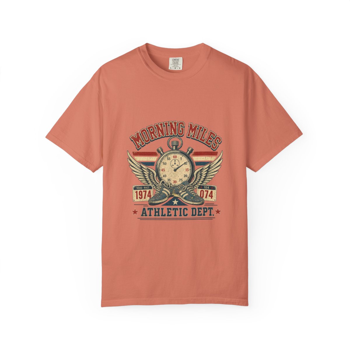Morning Miles Athletic Dept Tee in Terracotta