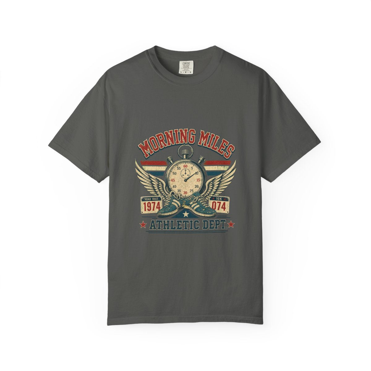 Morning Miles Athletic Dept Tee in Pepper
