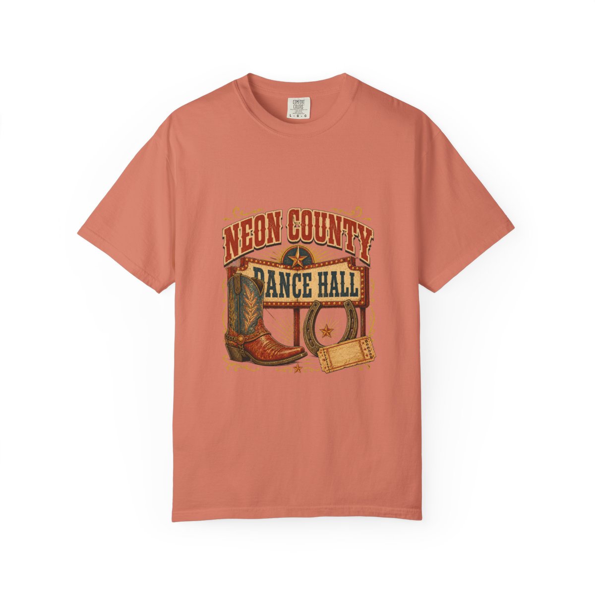 Neon County Dance Hall Tee in Terracotta