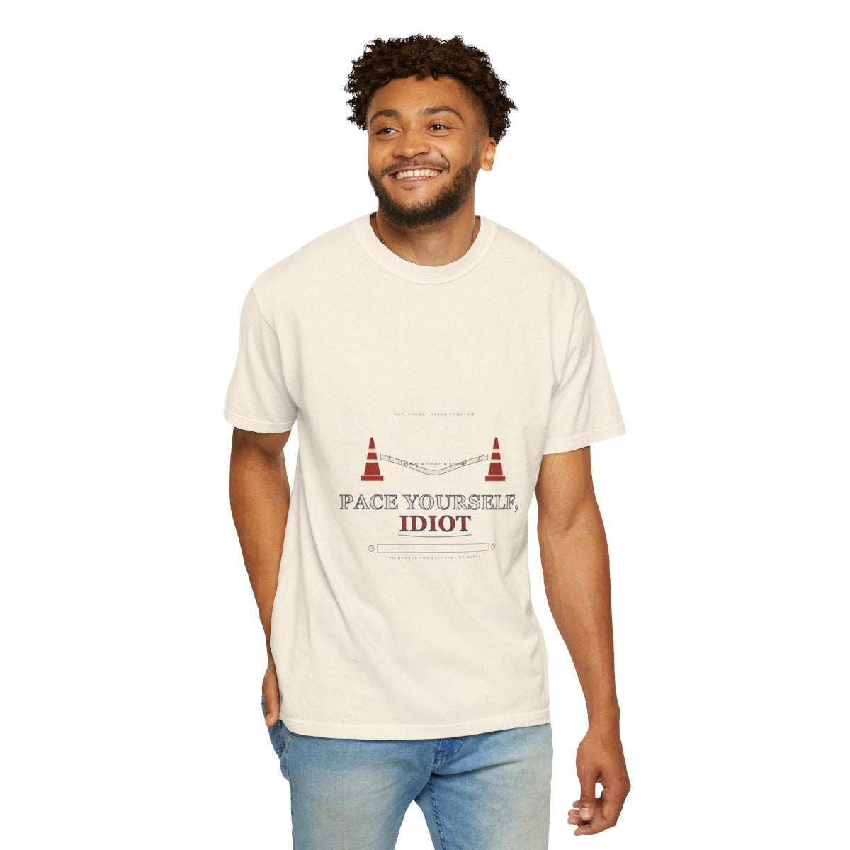 Pace Yourself, Idiot Tee - Ivory