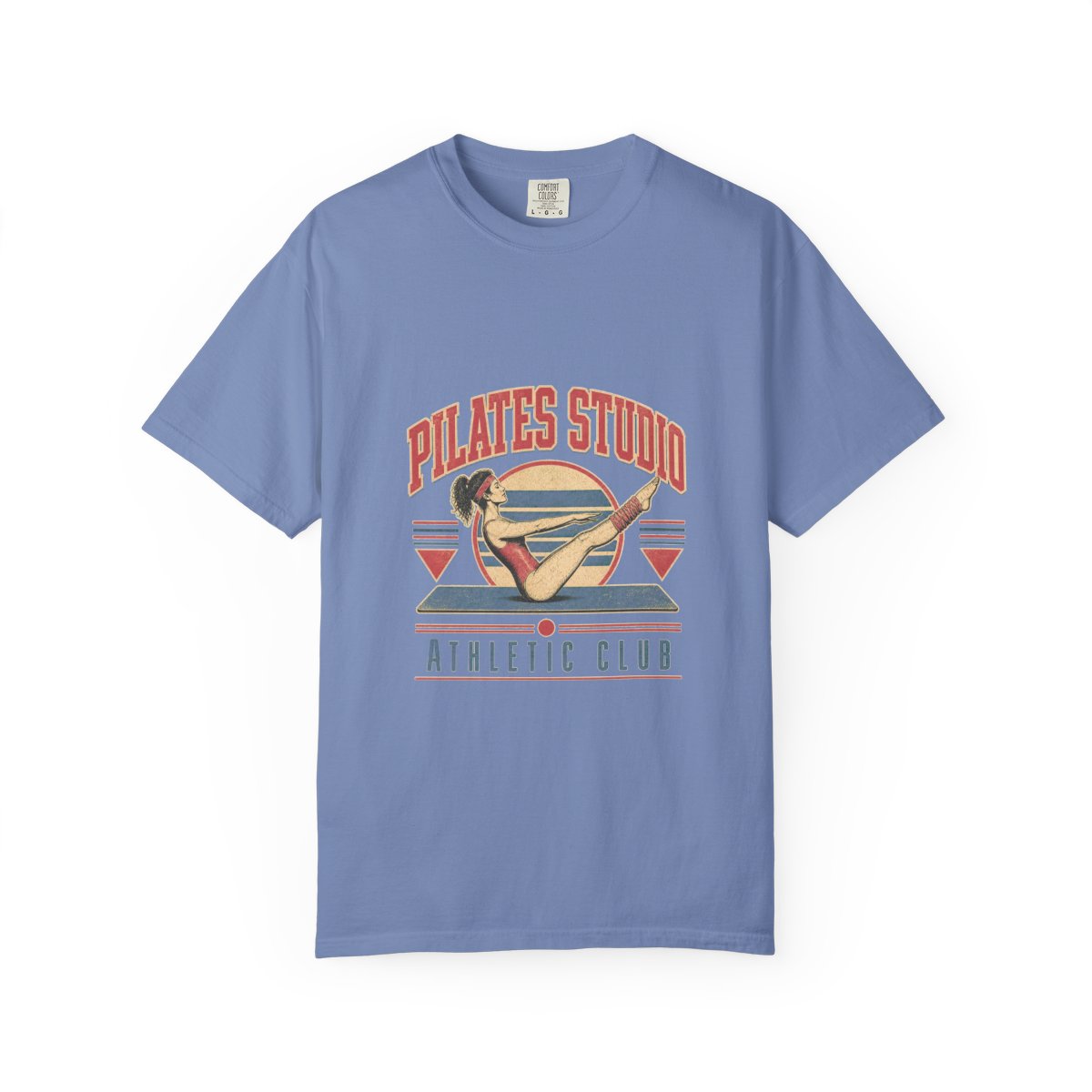 Pilates Studio Athletic Club Tee in Washed Denim