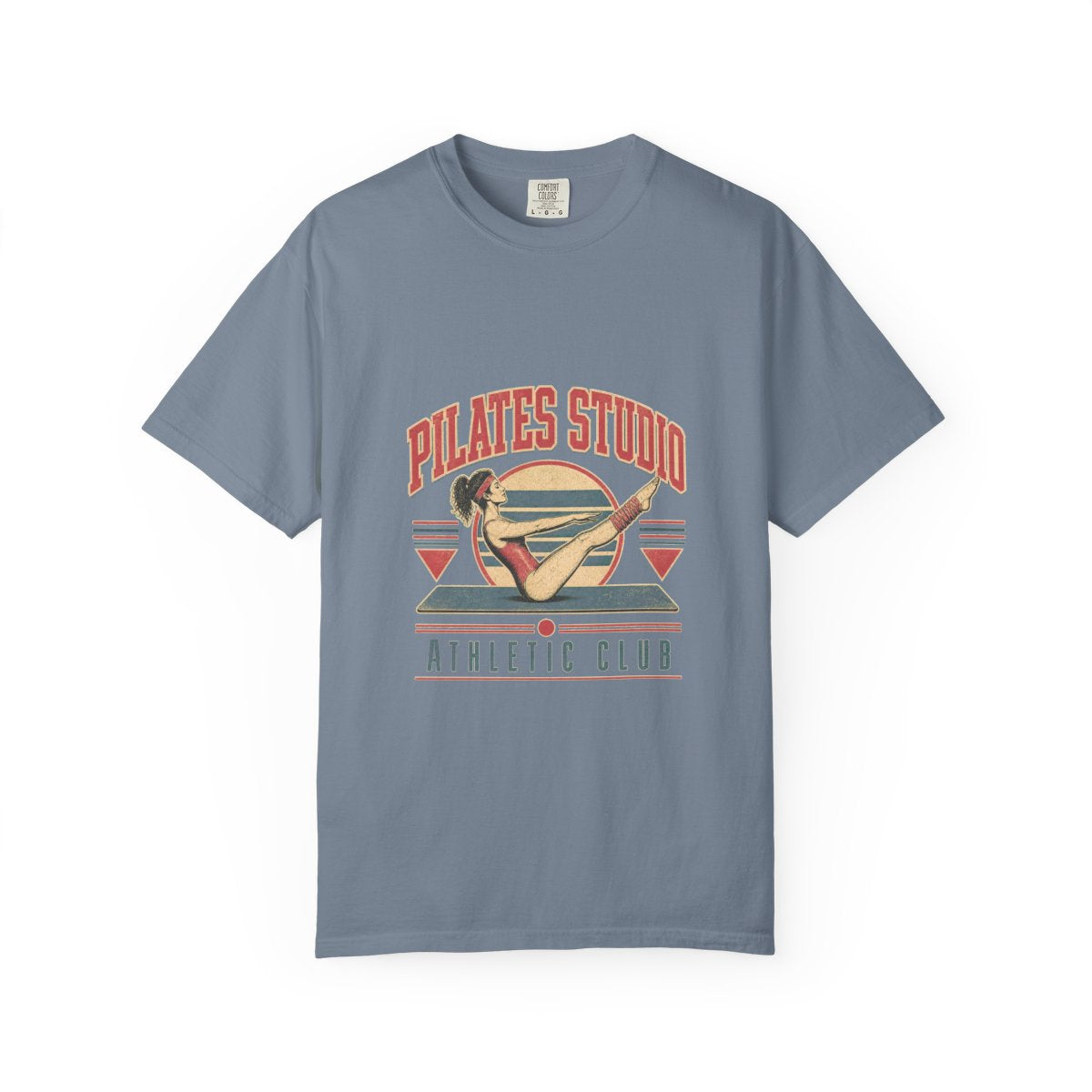 Pilates Studio Athletic Club Tee in Blue Jean