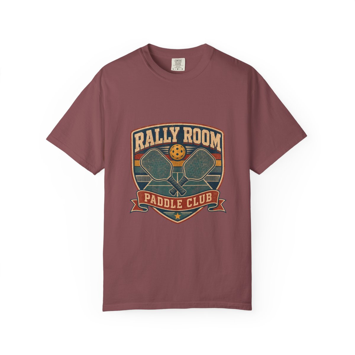 Rally Room Paddle Club Tee in Brick