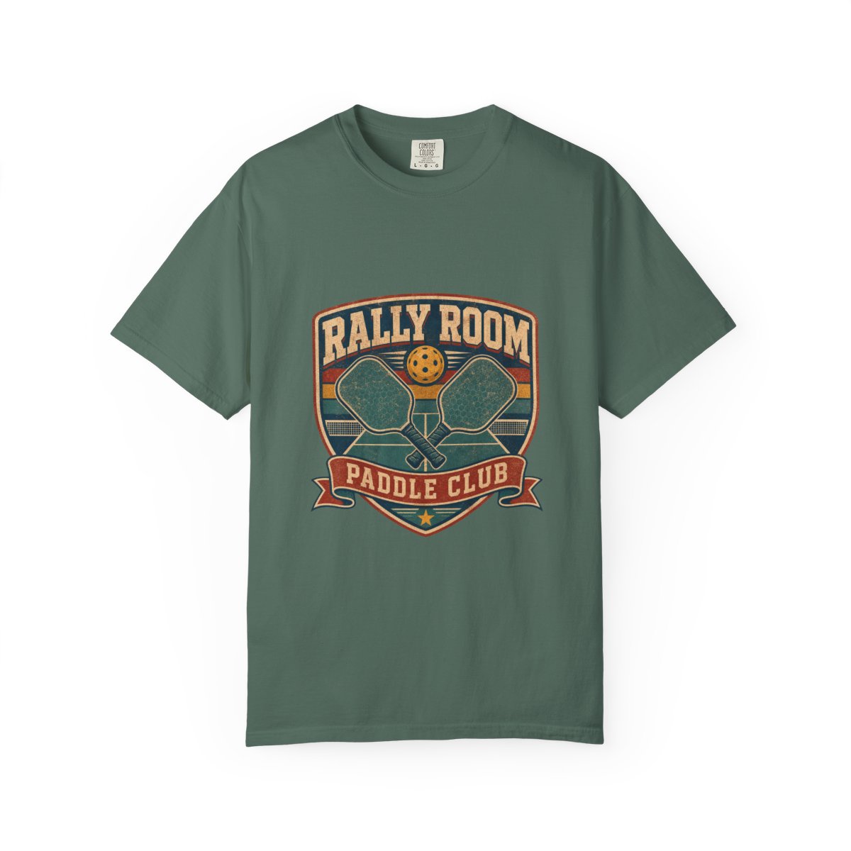 Rally Room Paddle Club Tee in Blue Spruce