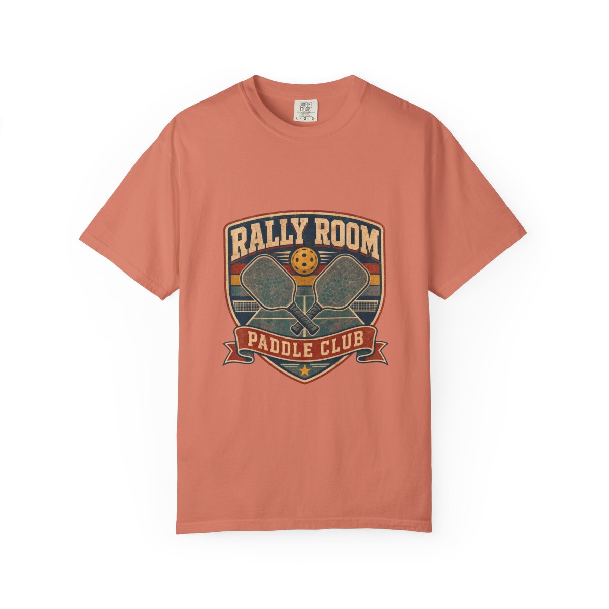 Rally Room Paddle Club Tee in Terracotta