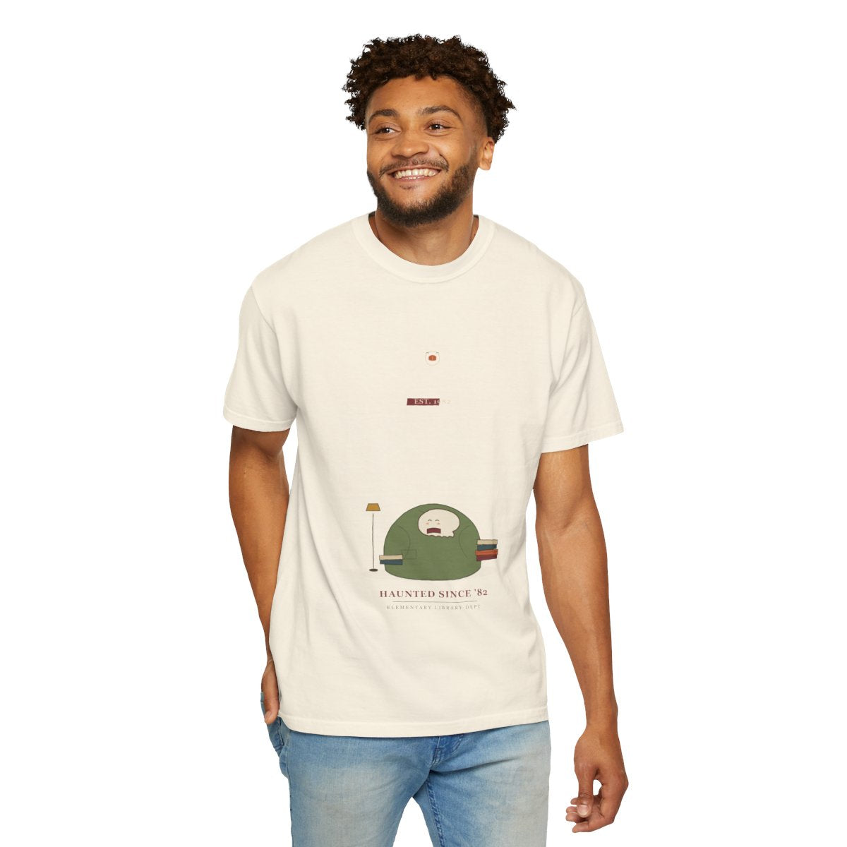 Reading Corner, Haunted Since '82 Tee - Ivory