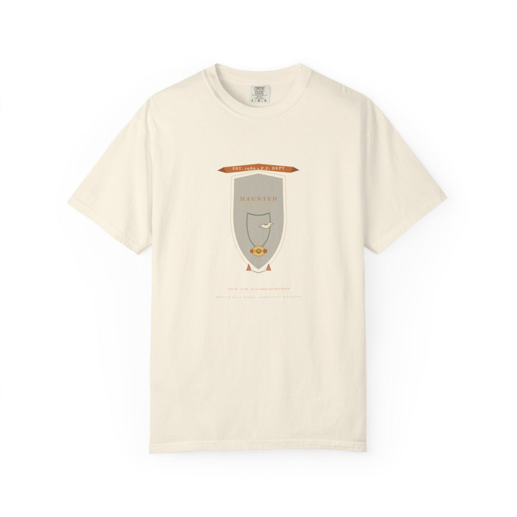 Recess Duty, Haunted Edition Tee flat front in Ivory
