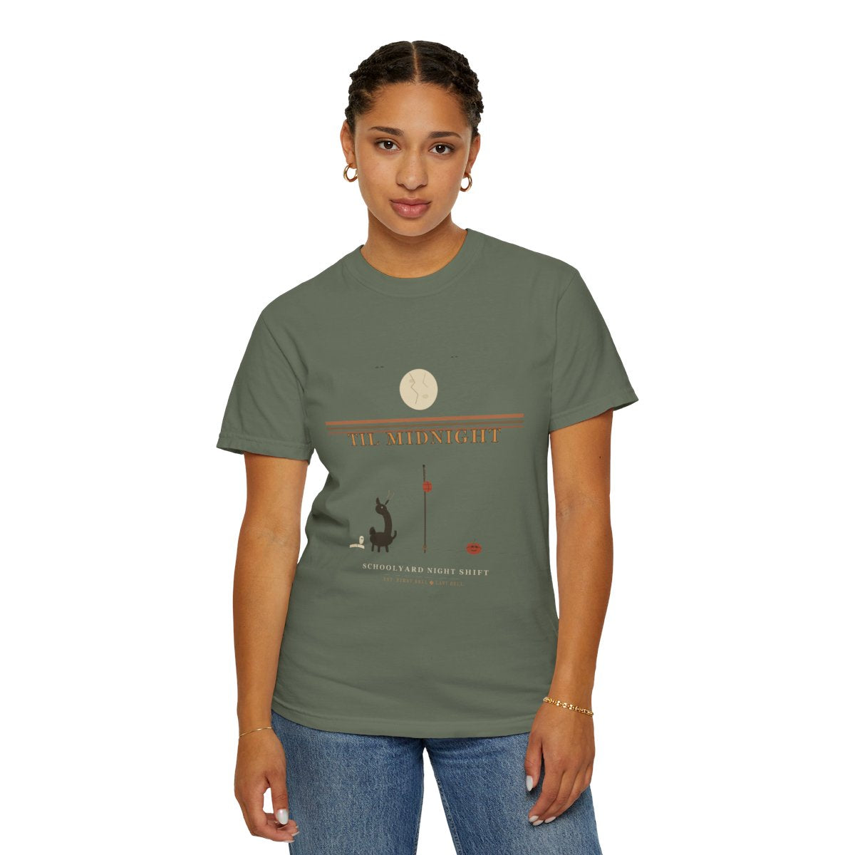 Recess Duty Til Midnight Tee - Moss