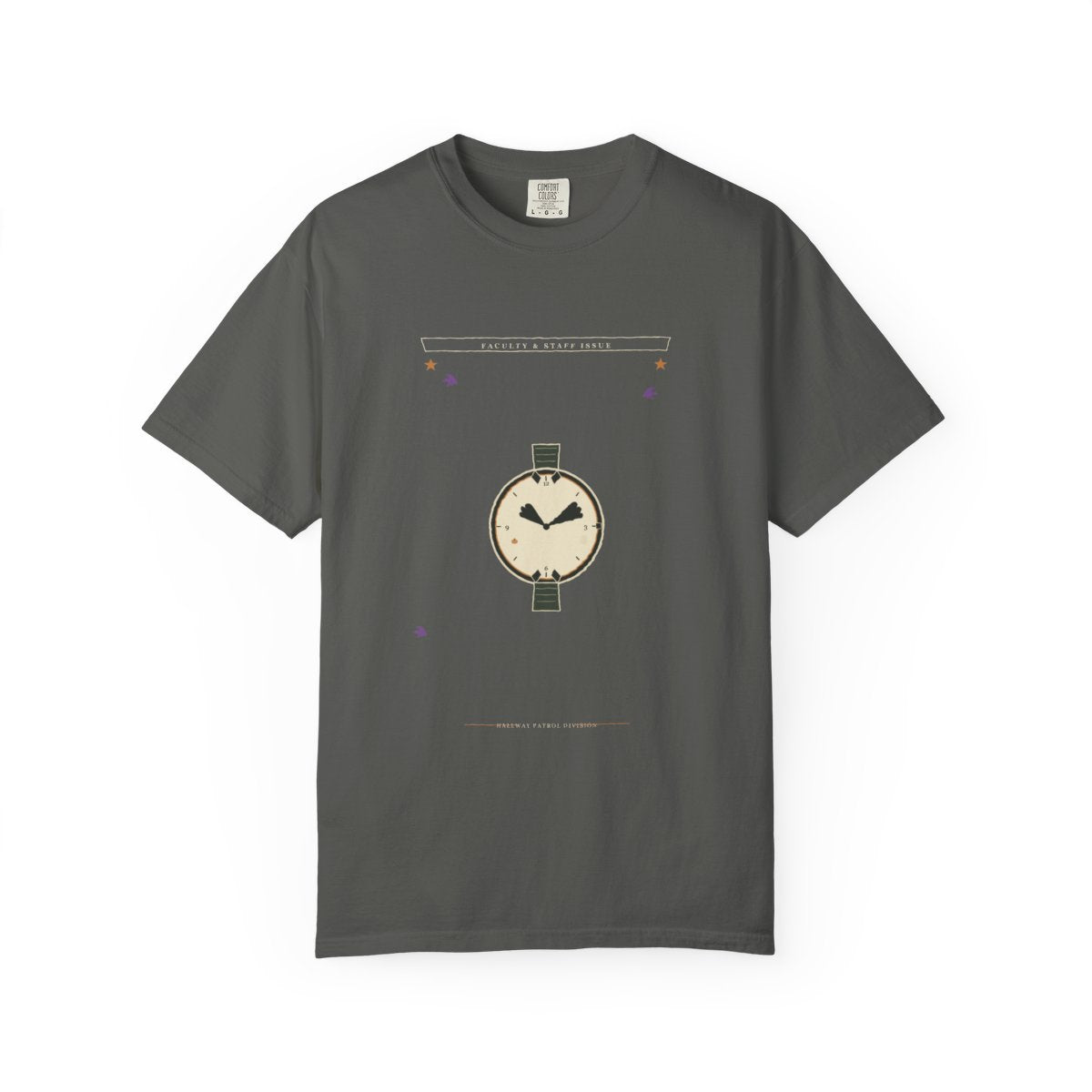 Recess Duty Til Midnight Tee flat front in Pepper