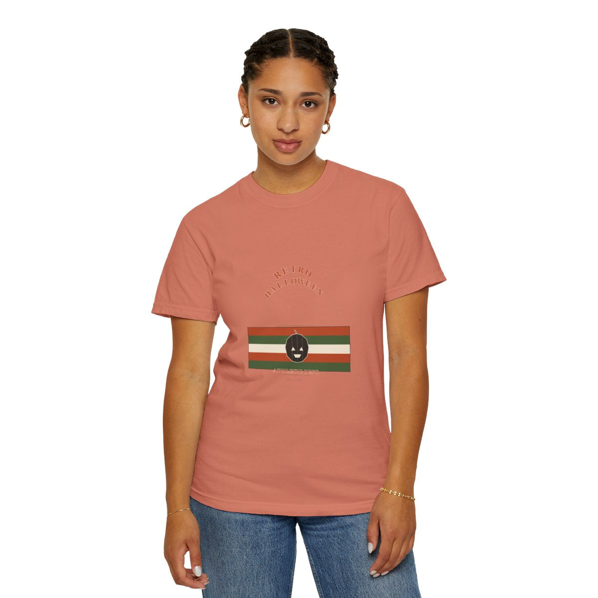 Retro Athletic Dept. T-Shirt | 1970s Souvenir Tee Retro Halloween Tee | Gift for Halloween Shoppers - Terracotta