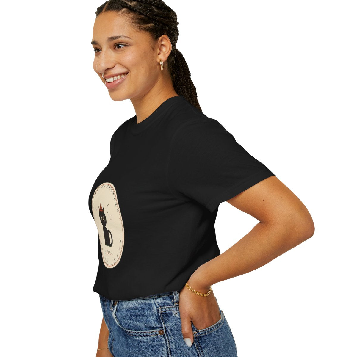 Retro Social Club T-Shirt | 1930s Mascot Badge Retro Halloween Tee | Gift for Halloween Shoppers - Black