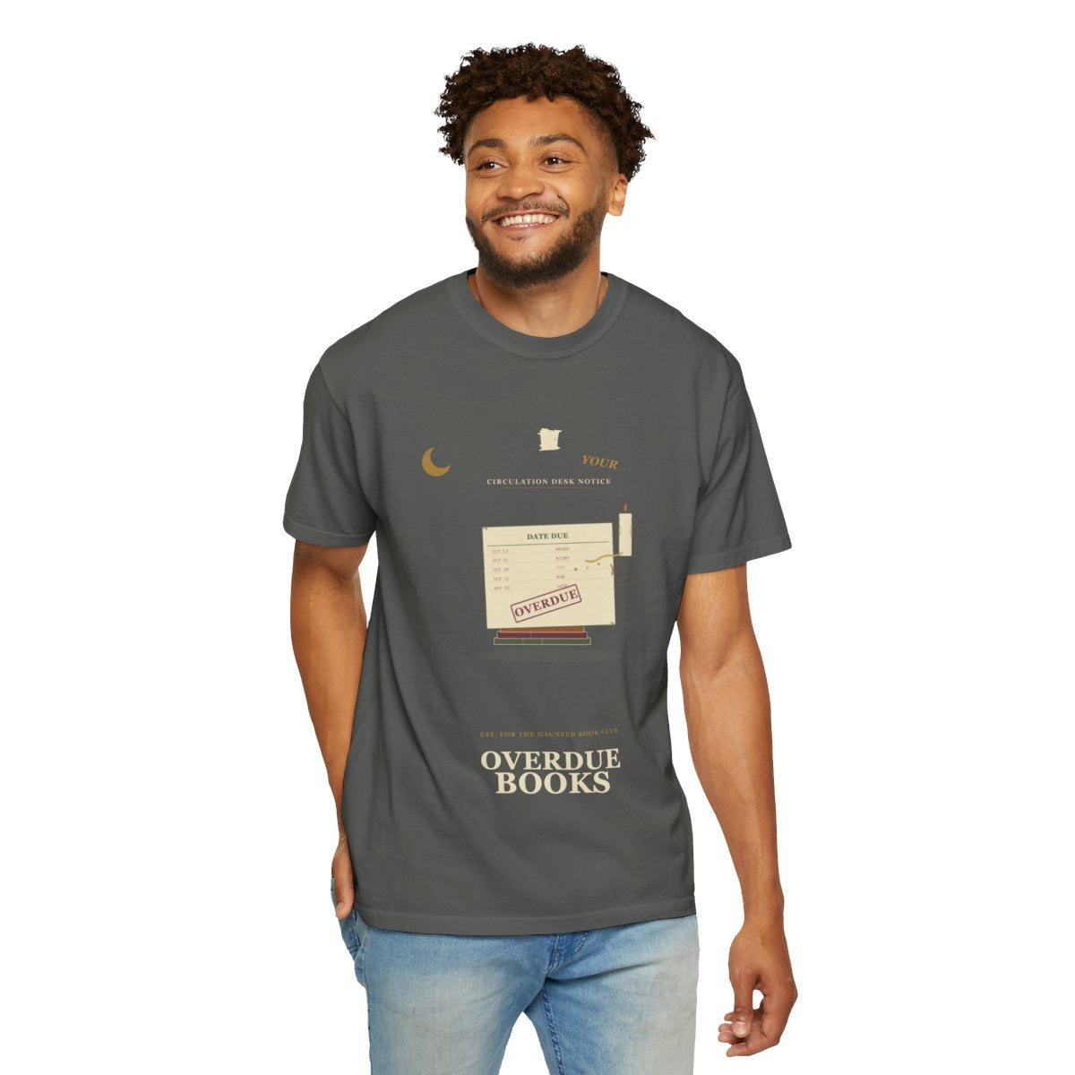 Return Your Overdue Books Tee - Pepper