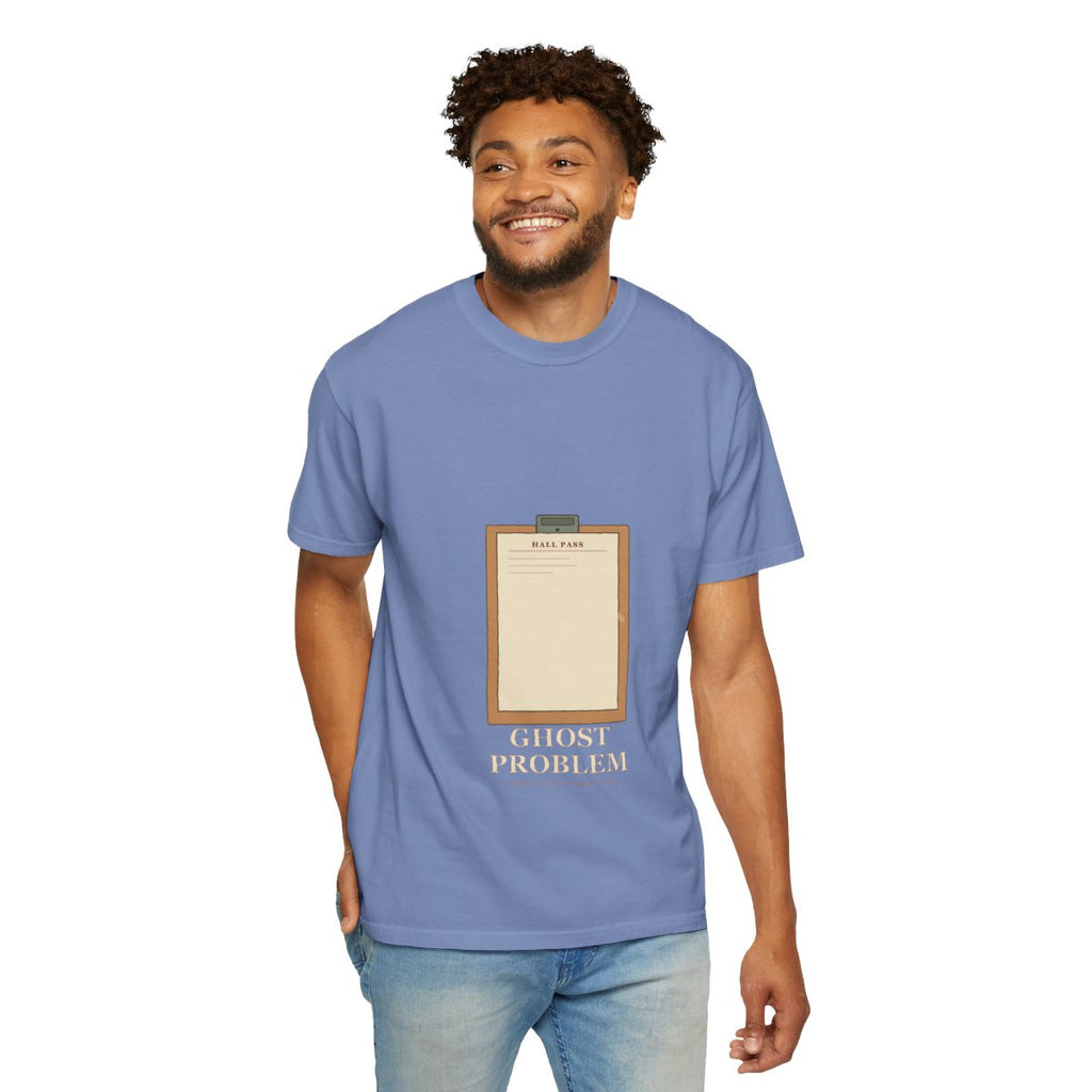 Room 12 Has A Ghost Problem Tee - Washed Denim