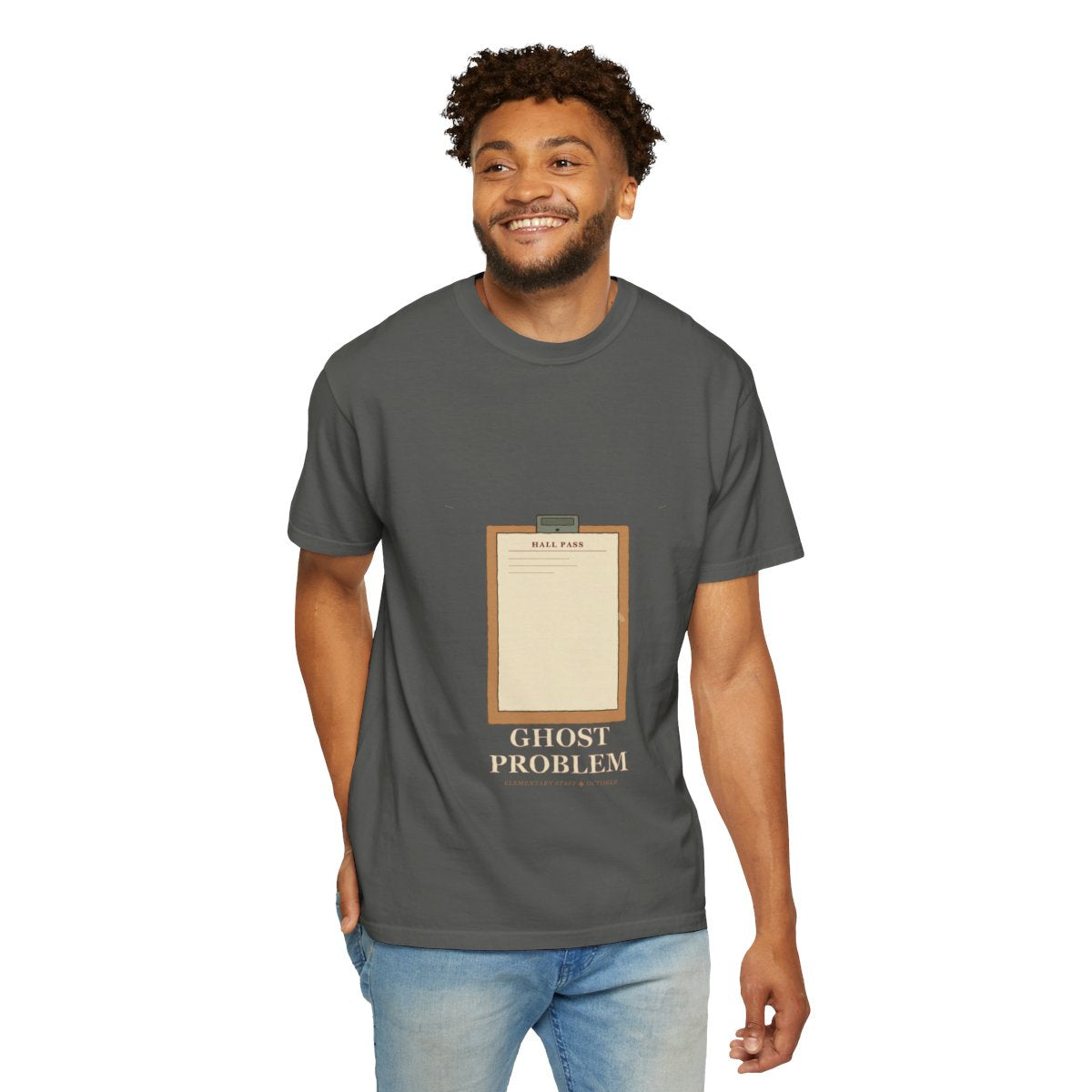 Room 12 Has A Ghost Problem Tee - Pepper