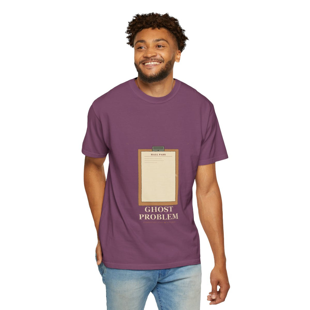 Room 12 Has A Ghost Problem Tee - Berry