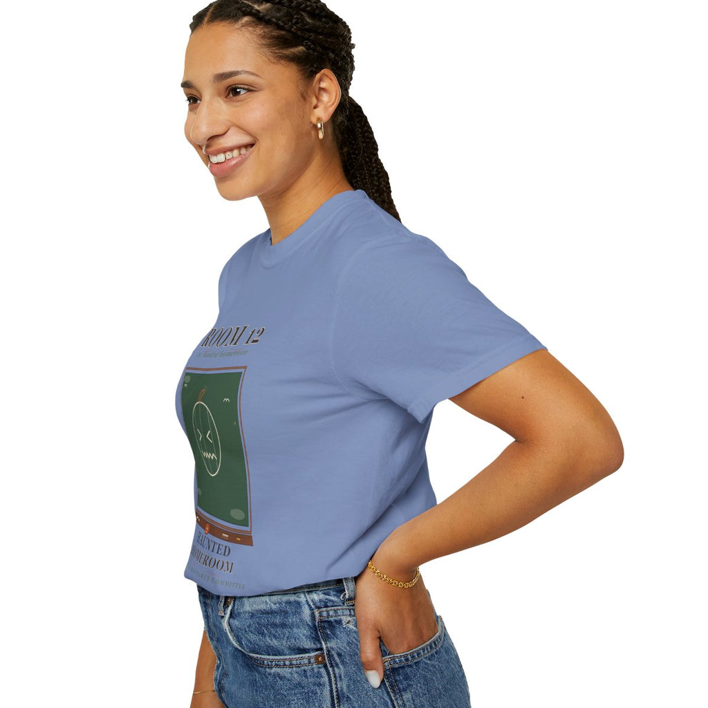 Room 12 Haunted Homeroom Tee - Washed Denim
