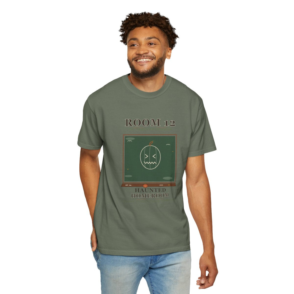 Room 12 Haunted Homeroom Tee - Moss
