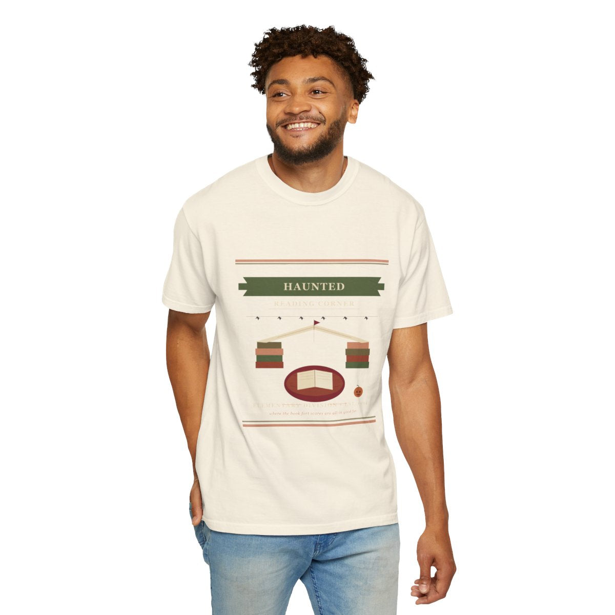 Room 12 Haunted Reading Corner Tee - Ivory