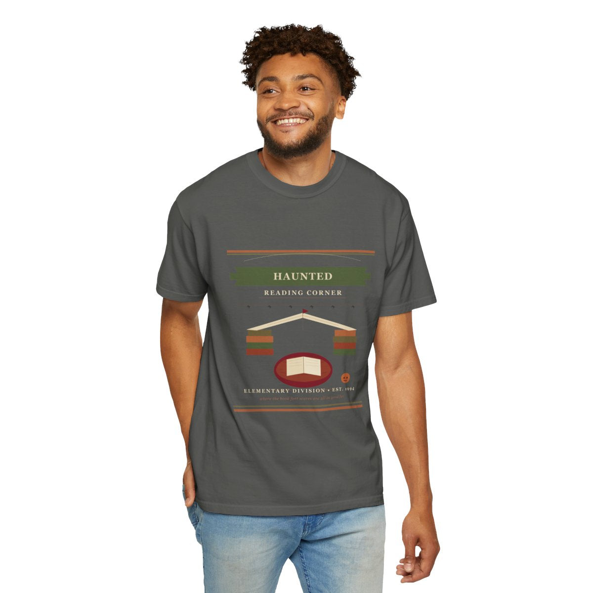 Room 12 Haunted Reading Corner Tee - Pepper