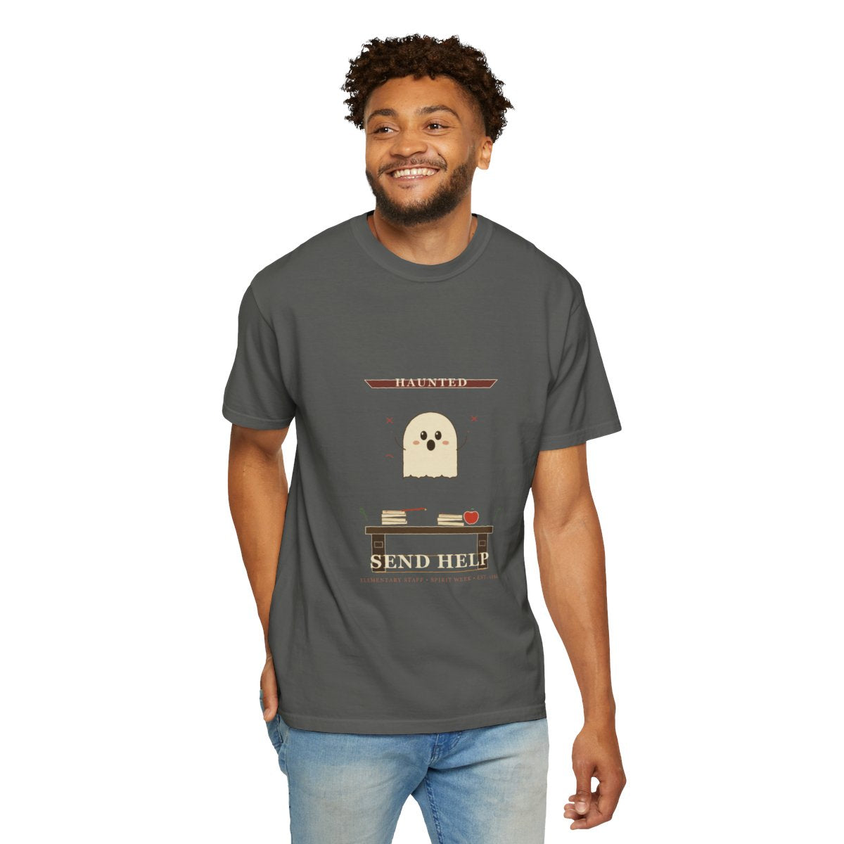 Room 12 Haunted, Send Help Tee - Pepper