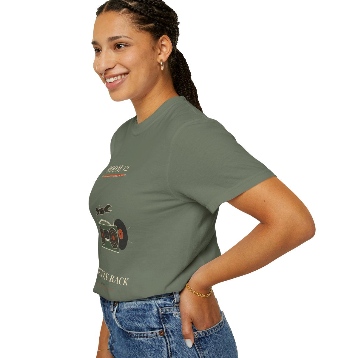 Room 12 Haunts Back Tee - Moss